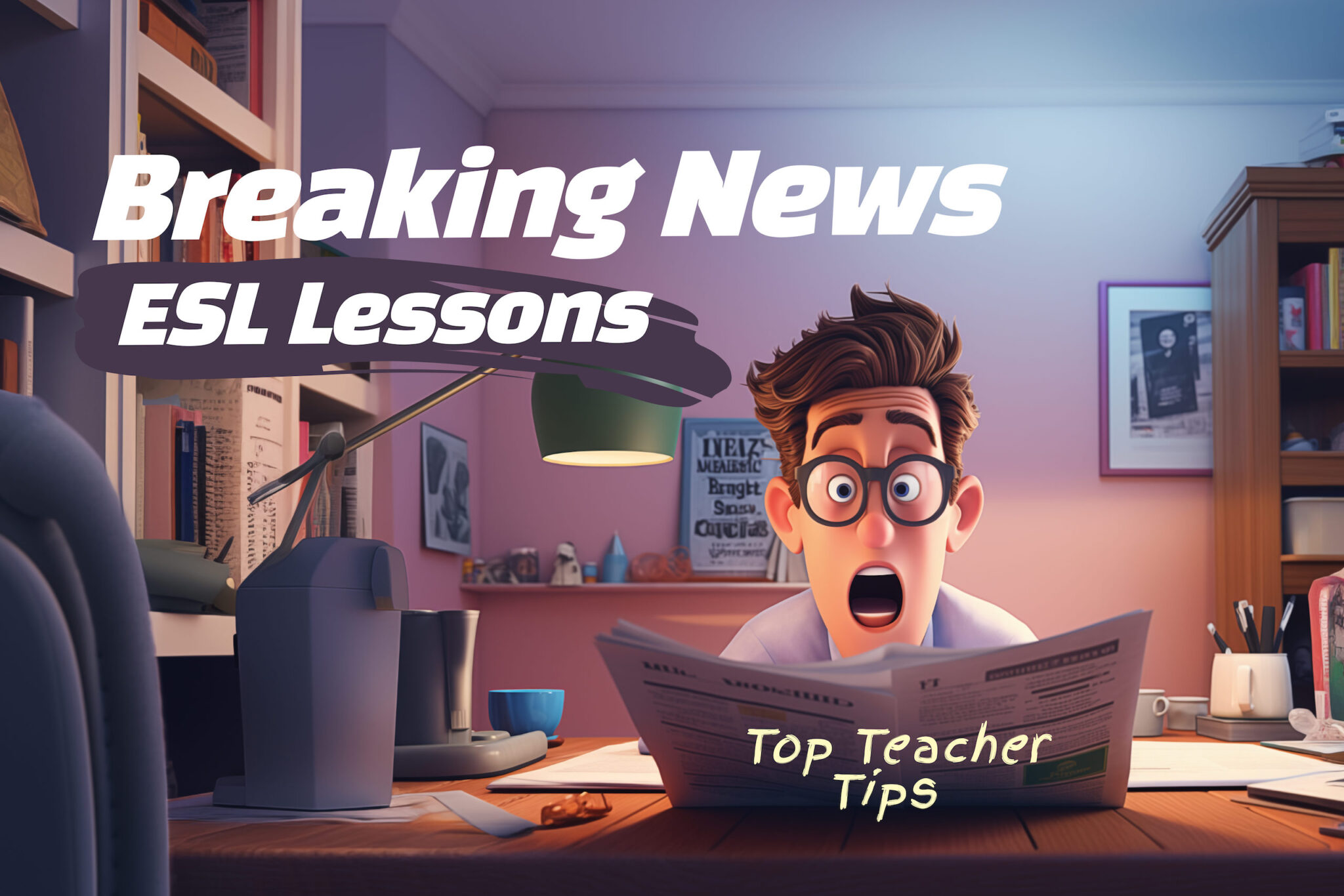 Breaking News English Lessons for ESL Students – Twee
